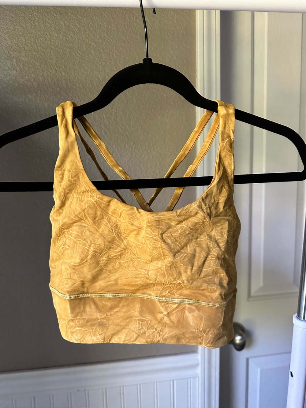 lululemon athletica Strappy Sports Bra in Mustard